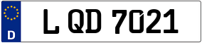 Trailer License Plate